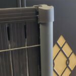 poteau aluminium pour grillage rigide